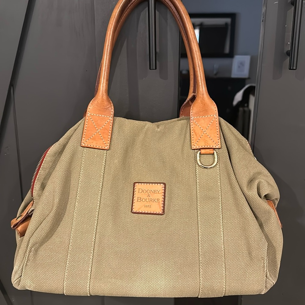 Dooney & Bourke Tan Canvas Tote Bag